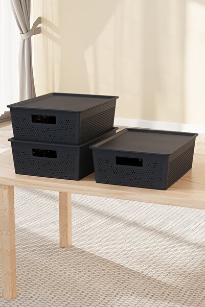 Mutfak Köşesi Seul 12 Lt 3-Piece Storage Box with Lid – Modern In-Cabinet Org...
