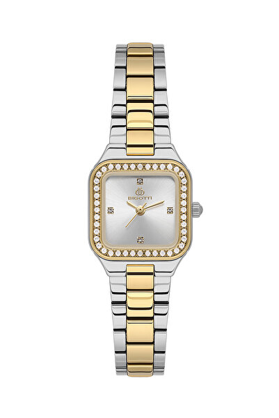 Biggoti Quotidiano Silver and Gold Stainless Steel Watch for Women BG.1.10657-5