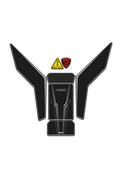 Redline Grafik ADV750 ADV 750 2025 Karbon Siyah Görünümlü Tank Koruyucu Pad 3...