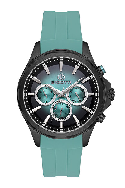 Bigotti Raffinato Blue Silicone Band Watch for Men BG.1.10679-6