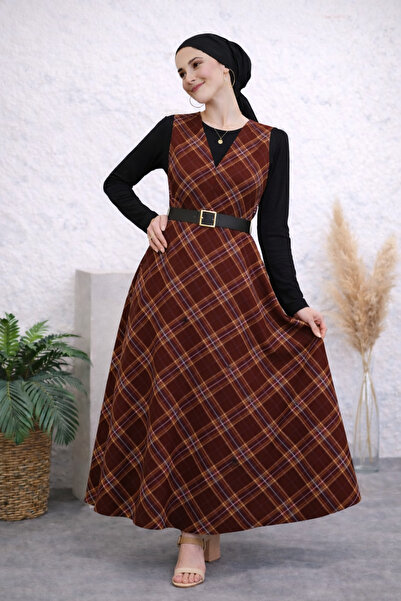 MODAEFA Cotton Double Gilet Dress Set