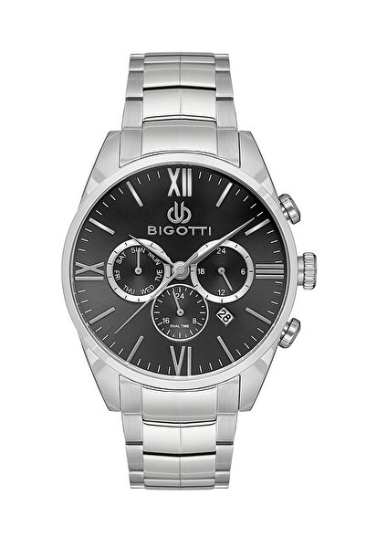 Bigotti Raffinato Silver Stainless Steel Watch for Men BG.1.10530-2