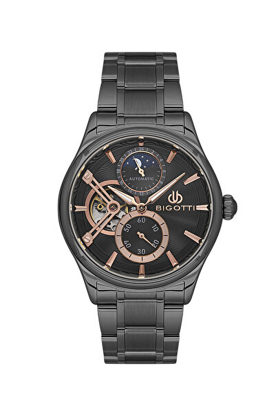 Biggoti Raffinato Black Stainless Steel Watch for Men BG.1.10683-6