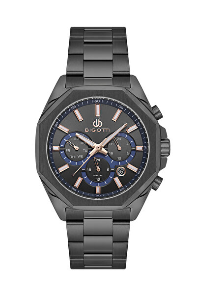 Bigotti Raffinato Black Stainless Steel Watch for Men BG.1.10687-6