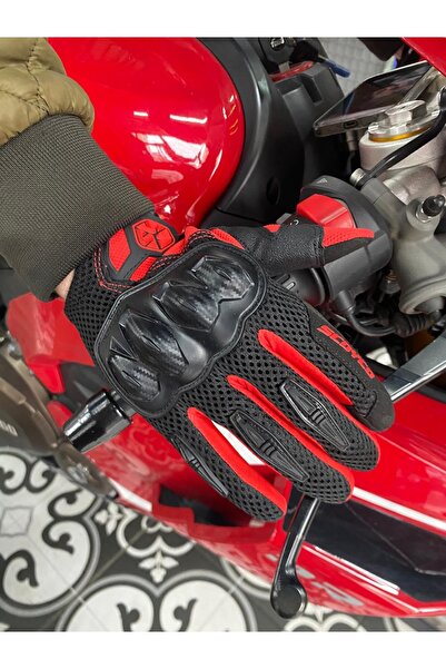 Scoyco FİBBA Mc148 Kırmızı Motorcu Eldiveni