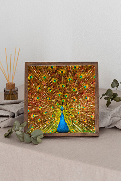 Dekorsiahome Τετράγωνος πίνακας με ξύλινο πλαίσιο TK3315