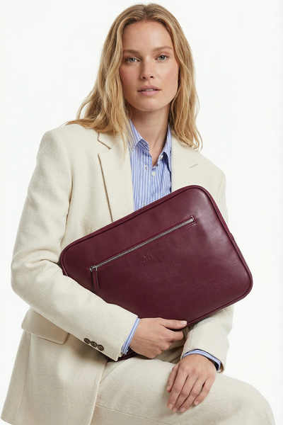 MORCA MacBook Air Pro 13.3 & 14 Inch Laptop Case Claret Red
