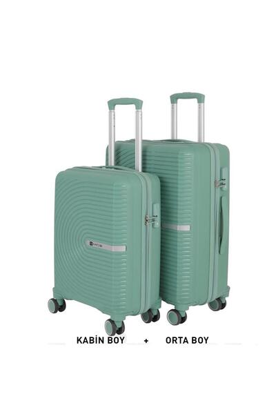 MÇS 374 KIRILMAZ POLİPROPİLEN 2 Lİ ORTA KABİN SET VALİZ