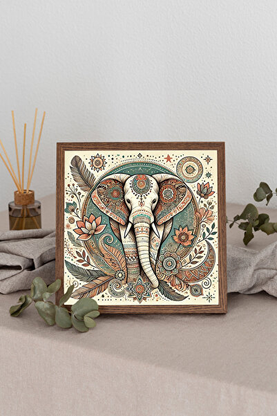 Dekorsiahome Τετράγωνος πίνακας με ξύλινο πλαίσιο TK3387