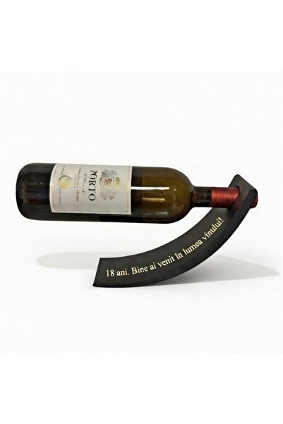baretepro 18th Birthday Gift, Floating Wine Bottle Holder, Message "Welcome t...