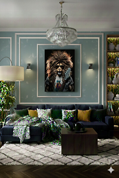 BLT DİZAYN Rockstar Aslan Designed Premium Glass Table