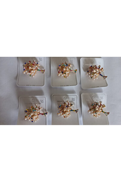 Fashion Johny Set 6 broșe cu cristale tip copac