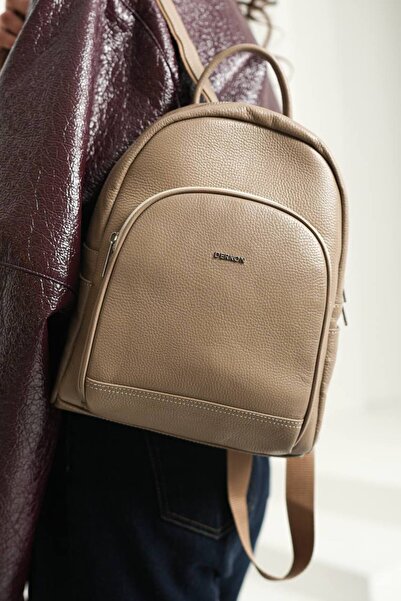 DERKON Mepa Model Genuine Leather Backpack
