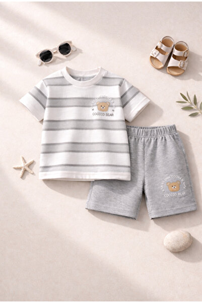 Melodikids Boy's Summer Top and Bottom Set