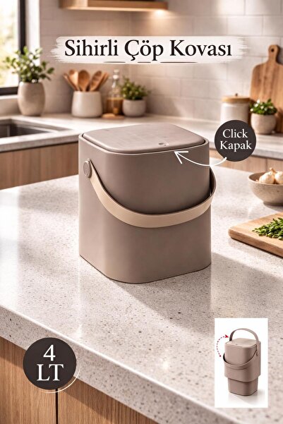 Funny Life 4-litarska kanta za smeće sa magičnim klik poklopcem i unutrašnjim...