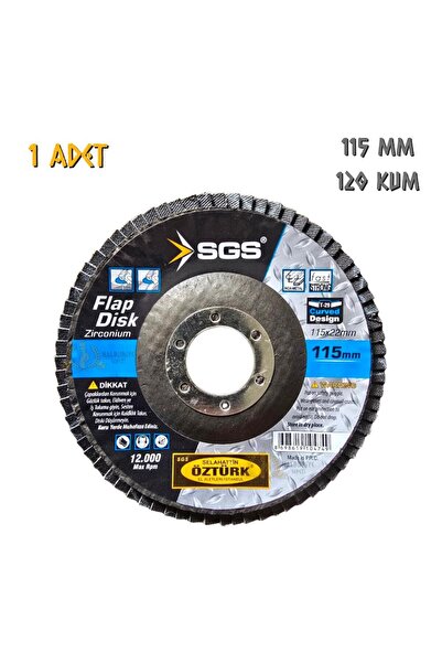SGS Flap Disk Zımpara Zirkonyum - 115 mm. - Z120 Kum - 1 Adet