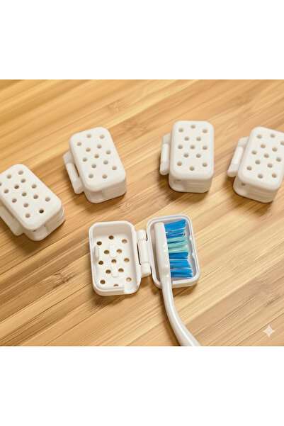Home Diş Fırçası Seyahat & Koruma Başlığı Tek Adet - Beyaz