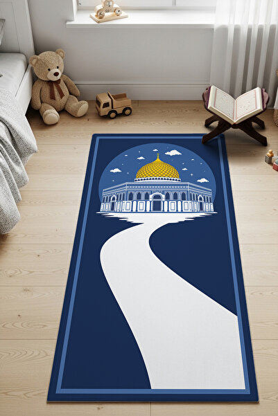 Tepeli Home Mutlu Minikler Çocuk Seccadesi – Konforlu Model Kaymaz Taban Yıka...