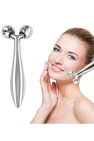 OEM 3 in 1 Electric Facial Massager – Wrinkle and Dark Circle Reduction, Silver