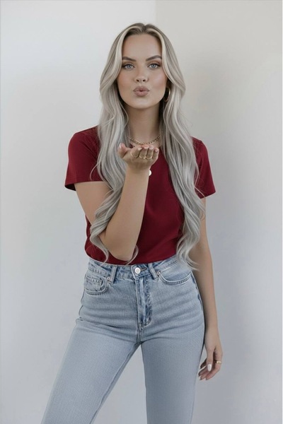 hashtag Women's Basic T-Shirt Cotton Short Sleeve Crew Neck Casual Comfortable