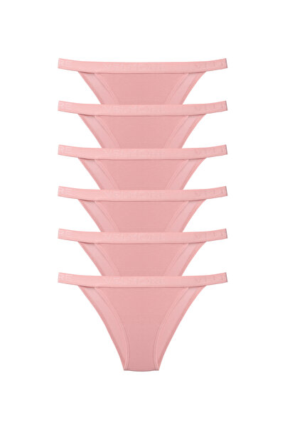 VELMORE Women's 6-Piece Cotton Regular Waist Slip Panties