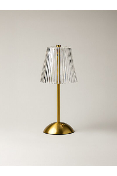 Minihol Svea Led Şarjlı Şeffaf Masa Lambası (11 x 31 cm)