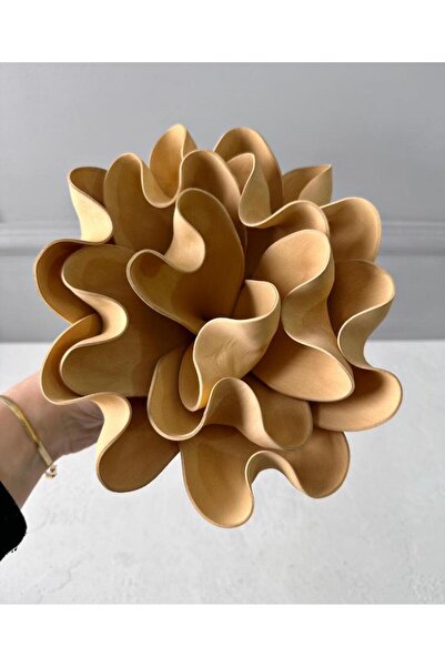 PEKİBU MAT KUM BEJİ YAPAY LATEKS EVA ÇİÇEK