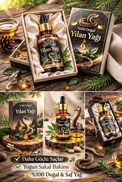 BİORGANİX Yılan Yağı 20 ML – Saç & Sakal Bakım Yağı