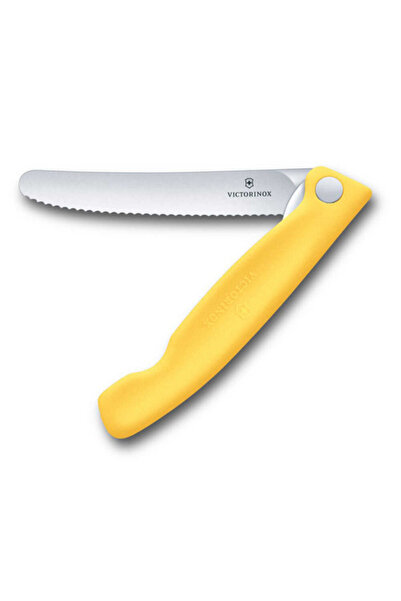 Victorinox 6.7838.FC1 Swiss Classic 11cm Tırtıklı Piknik Bıçağı, Sarı