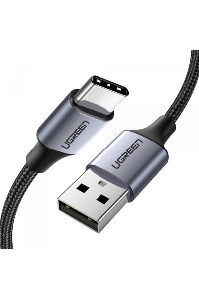OEM USB-A - USB-C Кабел за данни и зареждане UGREEN Us288, 18W, 1м, Черен