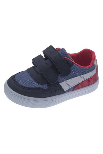 Chicco Pantofi sport baieti din piele ecologica si material textil cu inchide...