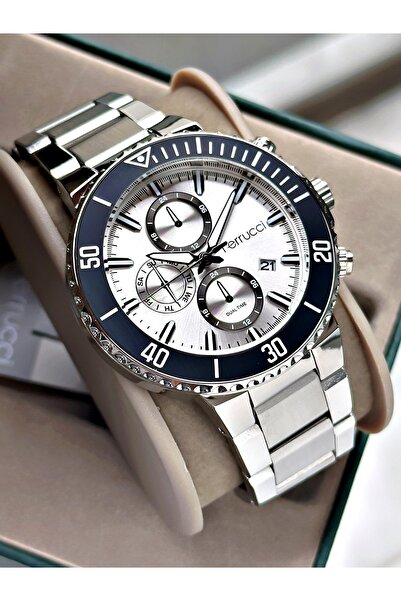 Ferrucci Men's Wristwatch with Calendar Steel Band 3 Atm Water Resistance