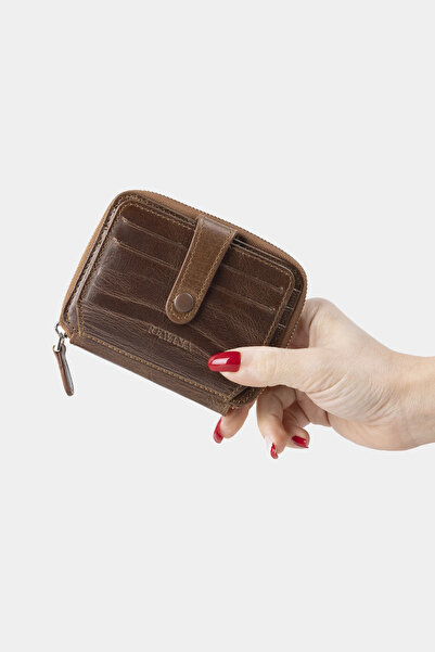 REWİNA محفظة ماساريلي X من الجلد الطبيعي للجنسين مع حامل بطاقات وقسم للعملات ...