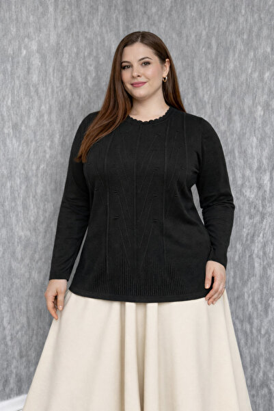 ModaPlaza Women's Cold Rope Knit Sweater