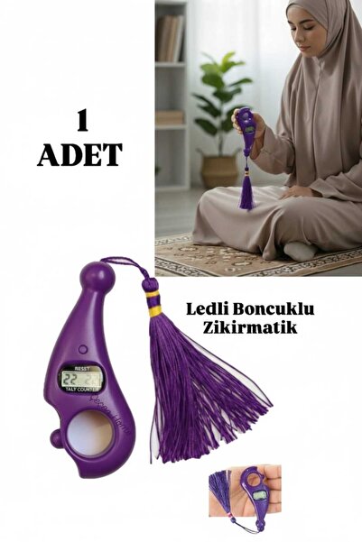ÇEÇEN HOME Tekli-Dijital Zikirmatik Ledli Boncuklu Zikirmatik Tesbihmatik Dij...