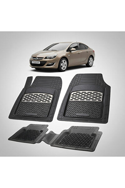 TEAMCAR Covorașe auto compatibile cu Opel Astra J Sedan 2009-2015 | Argintii