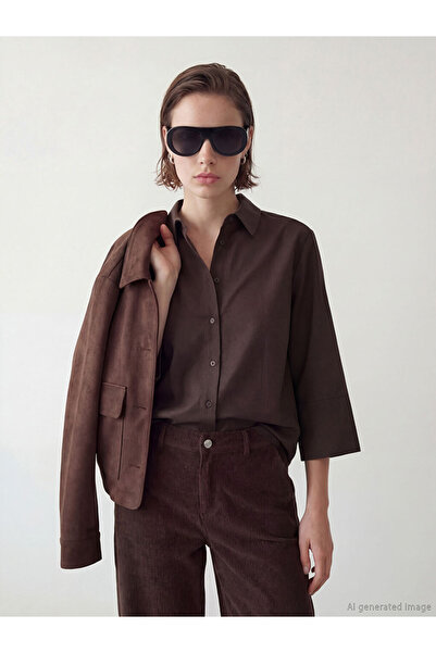 LC Waikiki Rmz Gi̇yi̇m Farkiyla Poplin Women's Shirt