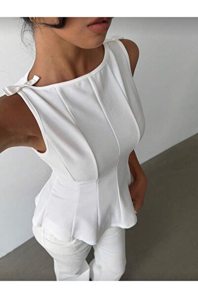 Gofeel Fiyonk Detaylı Parçalı Kadın Bluz