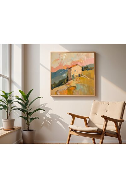 Tuba Decor Τετράγωνος πίνακας με ξύλινο πλαίσιο