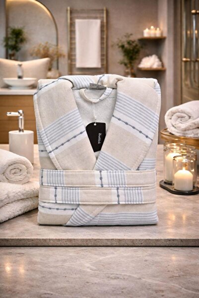 Özdilek Soft Blue Checkered Beige