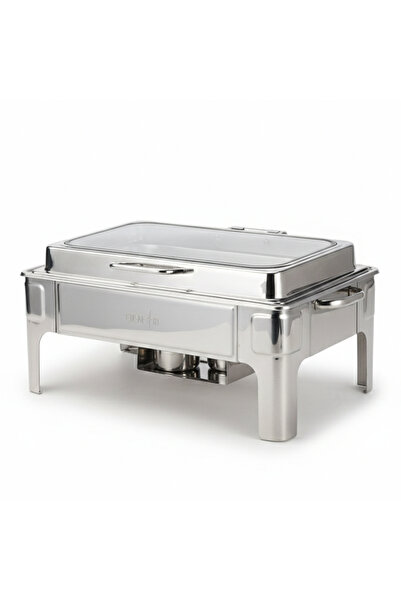 Cuisine Art Stainless Steel Hydraulic Chafing Dish 9L (1/1 GN) with Glass Win...