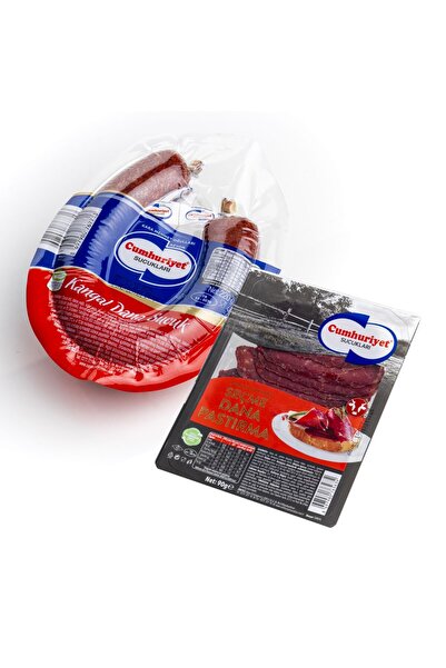 Cumhuriyet Dana Kangal Sucuk 220 Gr + Seçme Pastırma 90 gr 2 li Set