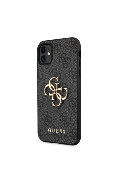 Guess Θήκη για Apple iPhone 11, Guess, 4G Μεταλλικό Λογότυπο, Γκρι
