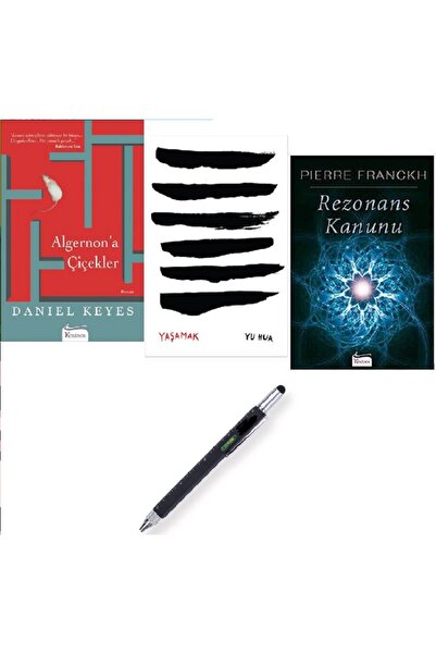 Koridor Yayıncılık Algernon'a Çiçekler + Yaşamak + Rezonans Kanunu /3 Kitap S...