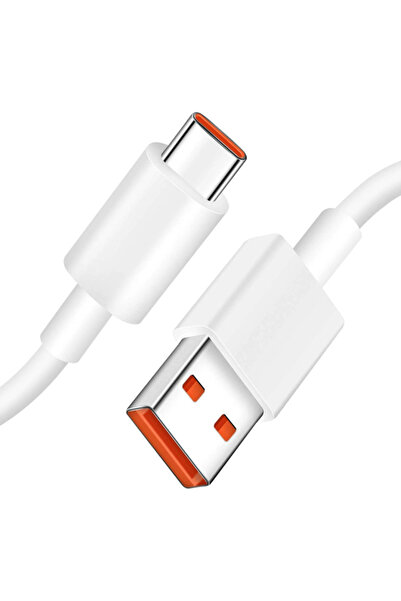 Xiaomi Cablu Date si Incarcare USB-A - USB-C Xiaomi, 120W, 1m, Alb BHR6032GL
