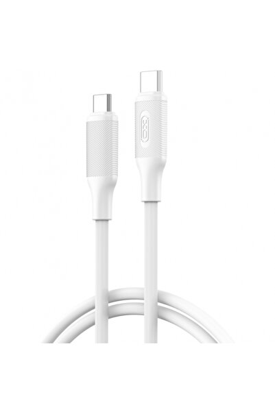 XO Design Cablu Date si Incarcare USB-C - USB-C NB-Q265B, 60W, 1m, Alb