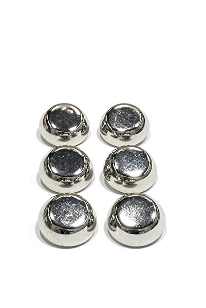 karantuhafiye Italian Cardigan Vest Button / Silver / Shiny Domed / 1.8 cm / ...