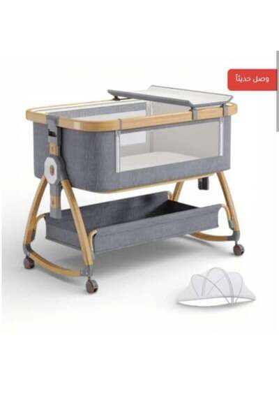 genernic سرير أطفال بجانبي مع طاولة تغيير الحفاضات