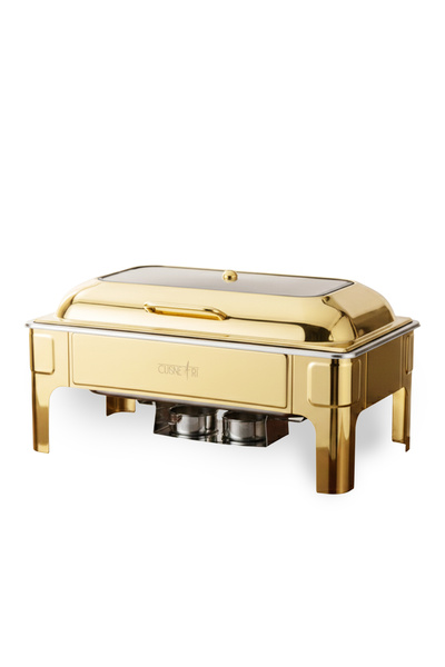 Cuisine Art Fully Gold StainlessSteel Hydraulic Chafing Dish 9L(1/1GN) w (L) ...