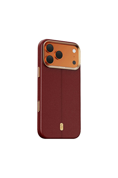Raptic iPhone 17 Pro Max Uyumlu Kılıf M-Safe Şarj Özellikli Urban Nano Serisi Kapak Kırmızı